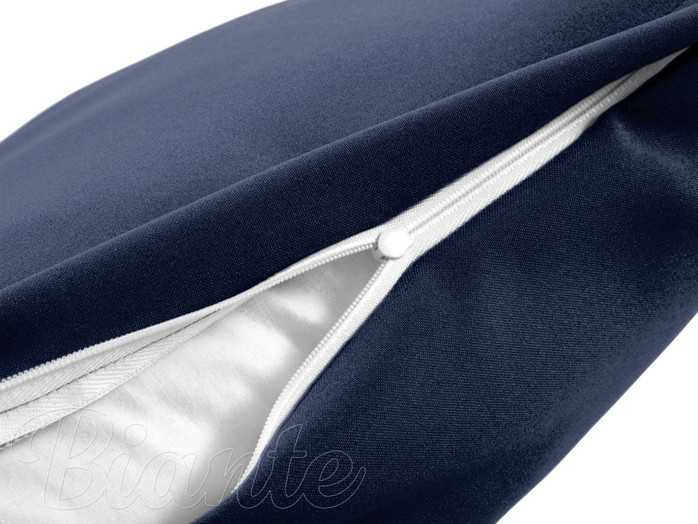 Dekoračná obliečka na vankúš Rongo RG-055 Temne modrá - detail 1 - Biante.sk