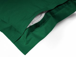 Bavlnená obliečka na vankúš s lemom Moni MOD-514 Tmavo zelená