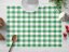 Bavlnené prestieranie na stôl Sandra SA-250 Zelený kanafas 2x2 cm - Biante.sk
